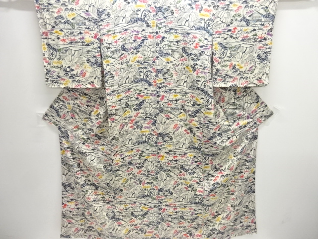 JAPANESE KIMONO / KOMON / KATAZOME / SHOCHIKUBAI